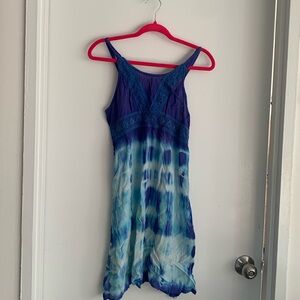 Blue throw over for the beach or pool